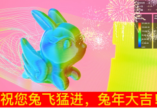 仿真兔贺新年！